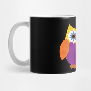 Star Owl - Yellow Orange Purple Mug